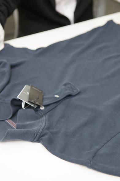 <strong> DESIGNWORKS｜デザインワークス</strong>　鹿の子ポロシャツ1万5750円（イレブンティー／ドゥ・コート デザインワークス銀座店）