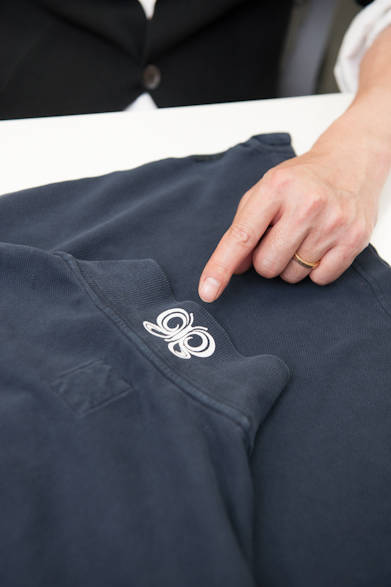 <strong> DESIGNWORKS｜デザインワークス</strong>　鹿の子ポロシャツ1万5750円（イレブンティー／ドゥ・コート デザインワークス銀座店）