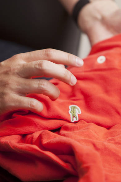 <strong>LACOSTE｜ラコステ</strong>　1980年代製と思われる、古着で購入したシュミーズ・ラコステ