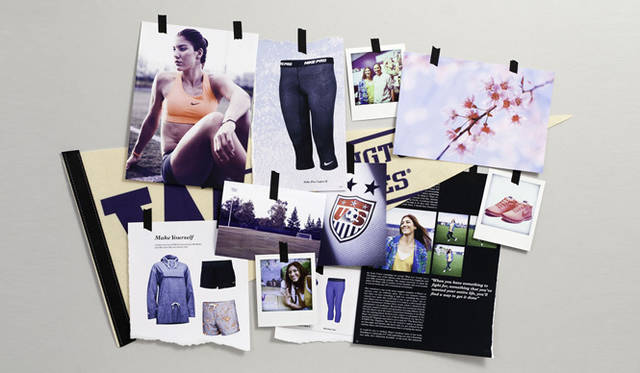 <strong>NIKE｜ナイキ</strong>　2012 サマーシーズン ナイキウィメン「THE LOOK OF SPORT：ホープ･ソロ」　ホープ･ソロの“ムードボード”