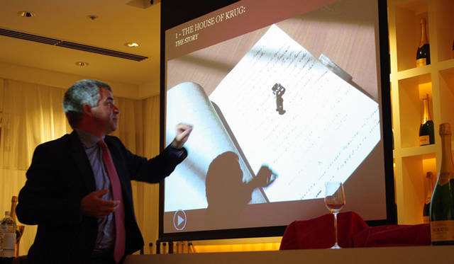 <strong>KRUG｜クリュッグ</strong>　メゾンの原点ともいえる、初代当主 ヨハン・ヨーゼフ・クリュッグ氏が教えを書き残したノート