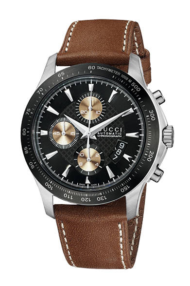 グッチのクリエイティブ・ディレクター、フリーダ・ジャンニーニによりデザインされたG-タイムレス エクストララージ バージョンに、新色がくわわった。ダイアルには、ディアマンテパターンが印象的に配され、モダンな雰囲気を湛えている。<br /><br /><strong>G-タイムレス オートマティック クロノグラフ</strong><br />22万6800円<br />自動巻き、直径44mm、SS×PVD<br />7月発売予定<br /><br /><br />ラグジュアリー・タイムピーシズ ジャパン<br />Tel. 03-5766-2030