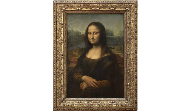 <strong>東芝│TOSHIBA</strong>　第2弾では、レオナルド・ダ・ヴィンチ作の「モナ・リザ」を照らす光がLED照明へと切り替えられる