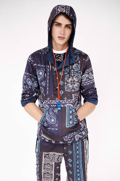 REVERSE ANORAK、PATCH BANDANA POCKET TEE、BANDANA TROUSER TRUNK