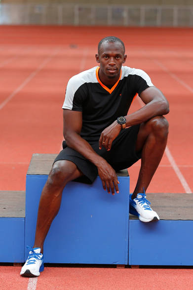 <strong>HUBLOT│ウブロ</strong>　100メートル走で当時の世界新記録9秒69をたたき出し、世界中を驚かせた北京オリンピックから4年。今年のロンドンオリンピックでも活躍の期待が高まるウサイン・ボルト。2010年からウブロのアンバサダーを務めている