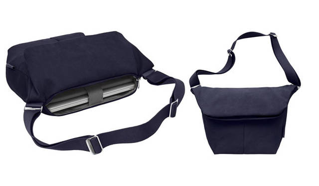 <strong>LIVING MOTIF｜リビング・モティーフ</strong>　ファッションに合わせやすいナチュラルなカラー、バランスのとれたデザイン、日常生活で必要とする十分な収納力をもつショルダーバッグ。「Laptop Messenger」対応機種（13インチ）1万7640円、（15インチ）1万8690円