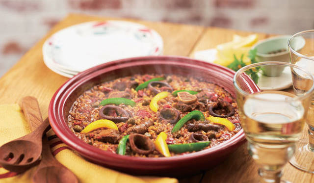 <strong>QUERIDA CARMEN｜ケリーダ カルメン</strong>　「イカのパエリヤ」※添えたピーマンは付属しません　3150円