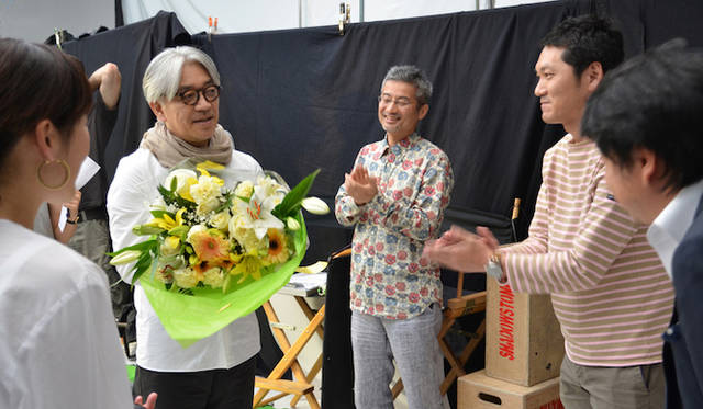 　6月におこなわれたCM撮影のようす