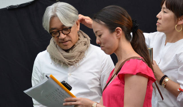 　6月におこなわれたCM撮影のようす