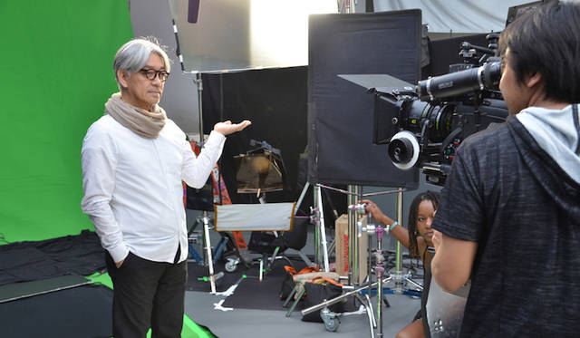 　6月におこなわれたCM撮影のようす