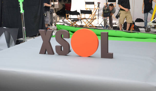 　6月におこなわれたCM撮影のようす