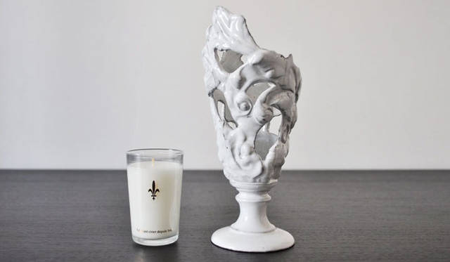 <strong>Mathilde CARRON-Paris│マチルダ キャロン パリ</strong>　キャンドルホルダー 1万2600円（キャンドルホルダー＋キャンドルは1万4070円）