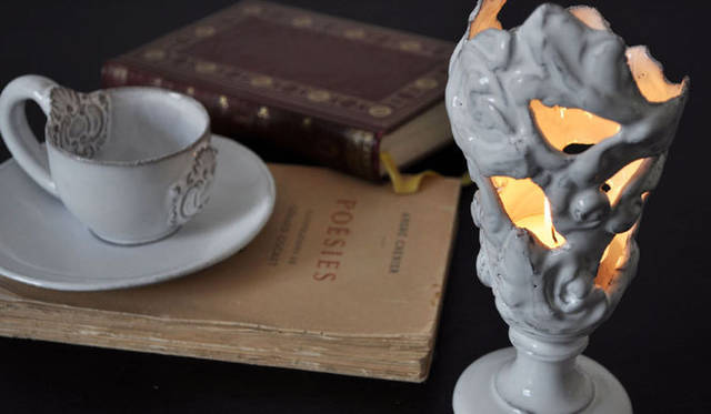 <strong>Mathilde CARRON-Paris│マチルダ キャロン パリ</strong>　キャンドルホルダー 1万2600円（キャンドルホルダー＋キャンドルは1万4070円）