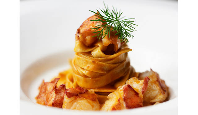 <strong>モダン・トスカーナ料理の競演</strong>　今回のコラボレーションでは、イタリアと日本の上質な食材を中心に使ったランチ、ディナー、ガラ・ディナーコースを用意（写真はイメージ画像）