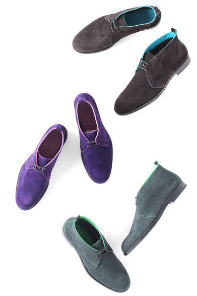 　チャッカブーツ“DUNRAVEN”各6万1950円（ジミー チュウ／阪急MEN’S TOKYO）