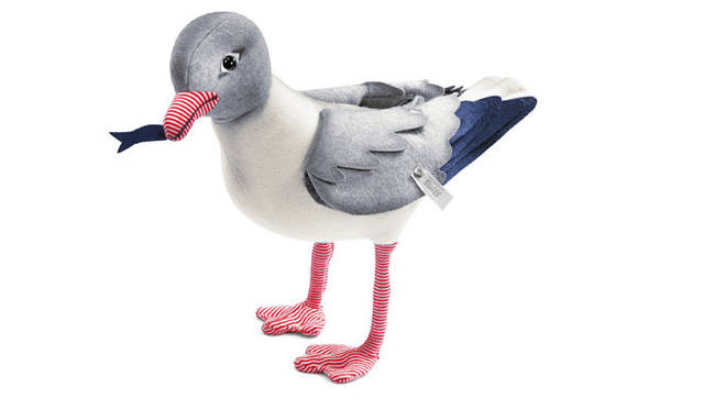 <strong>Steiff｜シュタイフ</strong>　フェルト カモメ（素材｜ウールフェルト、33cm）2万5200円