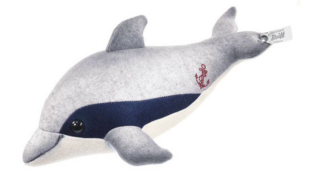 <strong>Steiff｜シュタイフ</strong>　フェルト ドルフィン（素材｜ウールフェルト、30cm）1万1550円