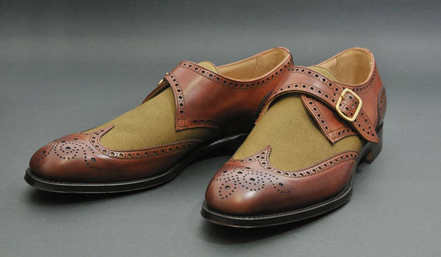 <strong>CHEANEY｜チーニー</strong>　CHEANEY Javari.jp Exclusive　WING SINGLE MONK STRAP DDT‐17（BROWN/BEIGE）5万7750円