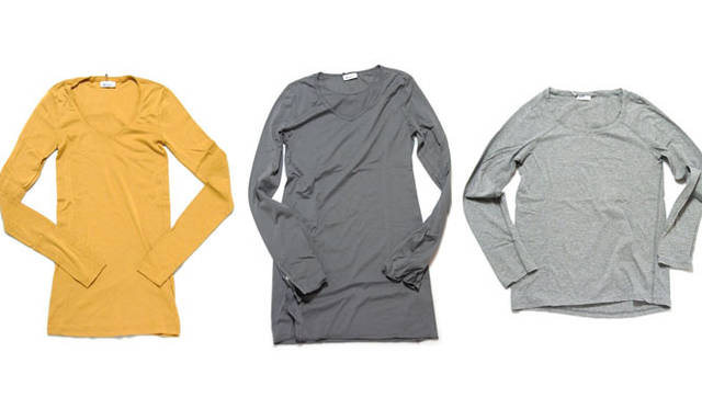 <strong>schiesser revival｜シーサー リヴァイヴァル</strong>　revival women　左／Irma Shirt1万2600円、右／Leonore Shirt1万4700円