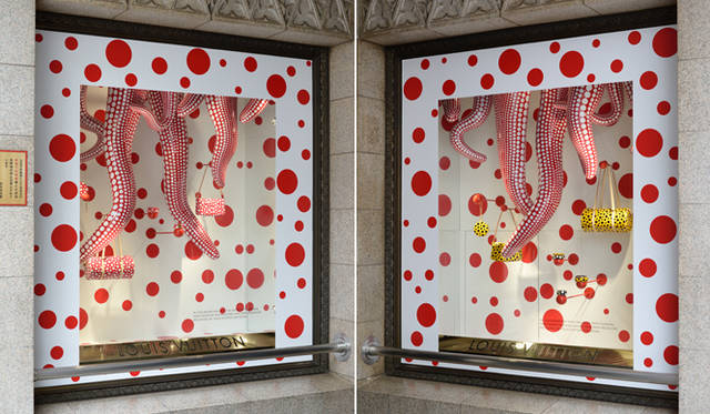 <strong>LOUIS VUITTON│ルイ・ヴィトン</strong>　伊勢丹新宿店１Fのウィンドウ　© LOUIS VUITTON/Shinichi Sato
