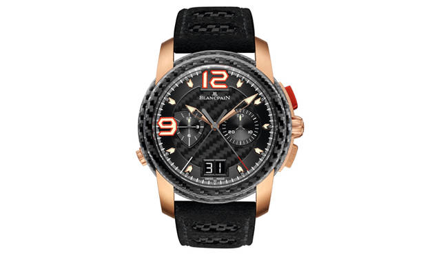 <strong>Lamborghini Blancpain Super Trofeo｜ランボルギーニ・ブランパン・スーパートロフェオ</strong><br />「L-エボリューション スプリットセコンド フライバック クロノグラフ」にはホワイトゴールドとローズゴールドモデルが用意される。価格はともに540万7500円（予価）となる。