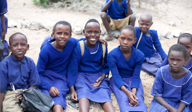 <strong>国連WFPの学校給食プログラム</strong>　現在、空腹のまま学校に通う子どもたちの数は、世界で6600万人にもわたる　©Mayumi.R