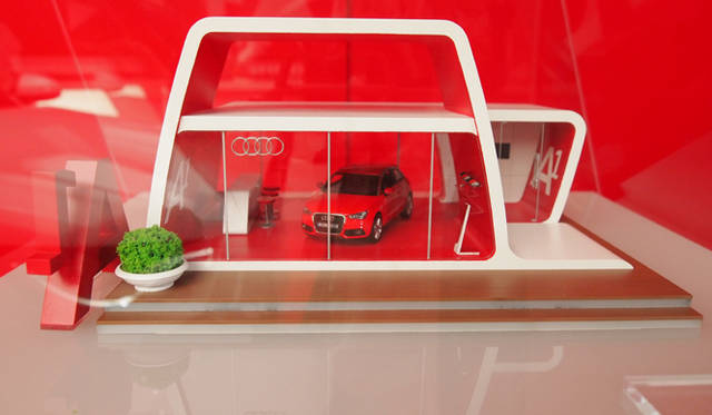 <strong>A1 Shop Terrace Tokyo</strong><br />A1 Shopのミニチュア　グッドデザイン賞を受賞している