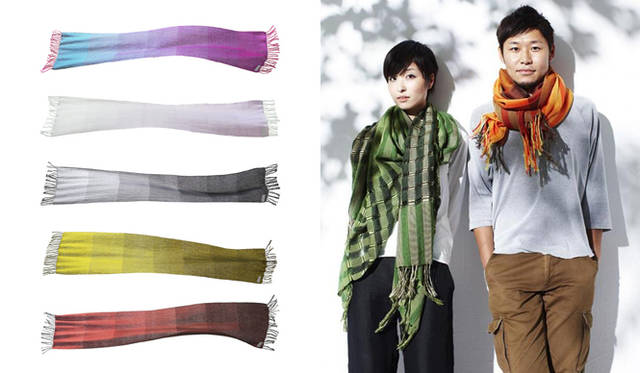 <strong>大日本市 伊勢丹店</strong>　長年タオルメーカーに勤めた武田正利氏が設立した工房織座が、2010年に立ち上げたストールブランド「ITO」。昭和初期の旧式織機を復元改良した、世界唯一の「着尺一列機」より織り出されている