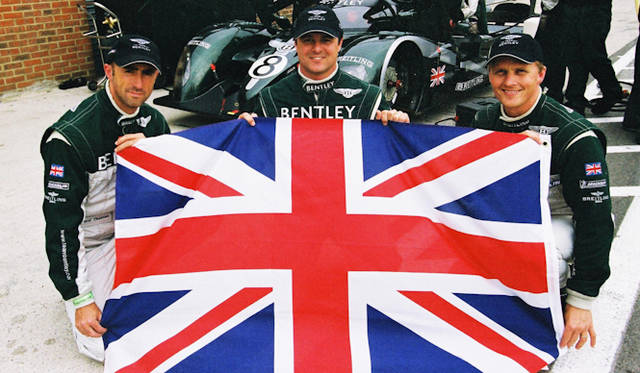 <strong>David Brabham, Mark Blundell & Johnny Herbert｜<br />デビッド・ブラバム　マーク・ブランデル　ジョニー・ハーバート</strong><br />2003年のル・マン24時間レースで活躍した21世紀のベントレーボーイズ