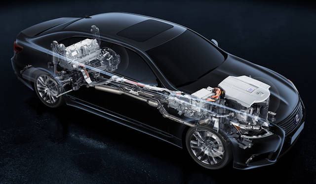 <strong>LEXUS LS600h｜レクサス LS600h</strong>　ボディの透視図