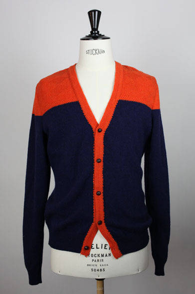 <strong>MONSIEUR LACENAIRE｜ムッシュー・ラスネール</strong>　2012-13年秋冬コレクション　ブロックカラーカーディガン