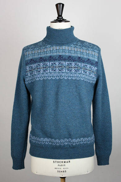 <strong>MONSIEUR LACENAIRE｜ムッシュー・ラスネール</strong>　2012-13年秋冬コレクション　フェアアイルロールニット