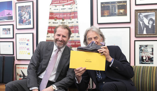 　ポール・スミス氏（右）とギョーム・ドゥ・セーヌ氏（左）　WESTBOURNEとともに
