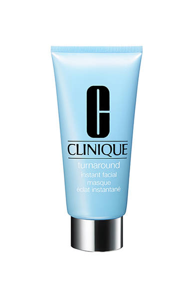 今すぐ、もっと早く、きれいな肌に着替えたい……そんな望みをかなえる即効美肌マスクは、ターンオーバーケアに着目。微細粒子で不要な角質を穏やかに取り去るとともに、細胞の生まれ変わりのプロセスをサポート。フリーラジカルのダメージを抑え、肌の刺激や赤みを抑え、また皮脂膜から分泌される余分な皮脂を正常化。マイクロビーズのはじける音が、生まれたての肌の登場を盛り立てること5分、見た目にもすっきり軽快なツルスベ肌にはっとすることだろう。<br /><br />ターンアラウンド インスタント フェーシャル [73g] 4725円<br /><br />クリニーク お客様相談室<br />Tel. 03-5251-3541<br />http://www.clinique.co.jp
