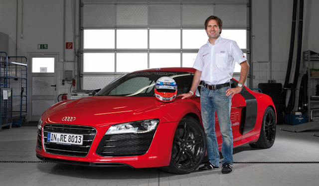 <strong>Audi R8 e-tron｜アウディ R8 イートロン</strong><br />タイムアタックのドライバーを務めたMartin Winkelhock