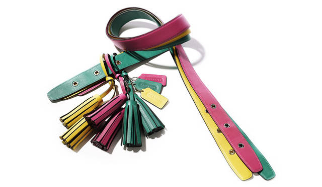 <strong>COACH│コーチ</strong>　レザーストラップ、タッセル