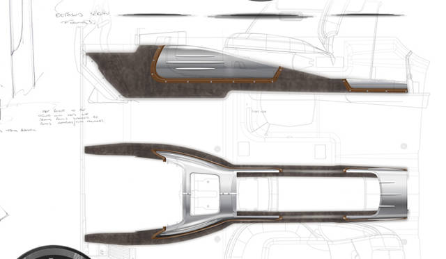 <strong>Rolls-Royce Phantom Coupe Aviator Collection｜<br />ロールス・ロイス ファントム クーペ アビエーター コレクション</strong><br />スーパーマリン S6Bの油冷パイプをかたどったというトランスミッショントンネル