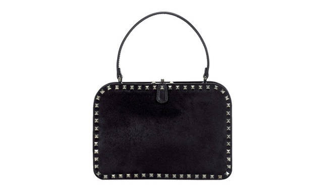 <strong>VALENTINO GARAVANI│ヴァレンティノ ガラヴァーニ</strong>　ヘアカーフのハンドバッグ[ W28 ×H19.5× D6.5cm]  33万6000円