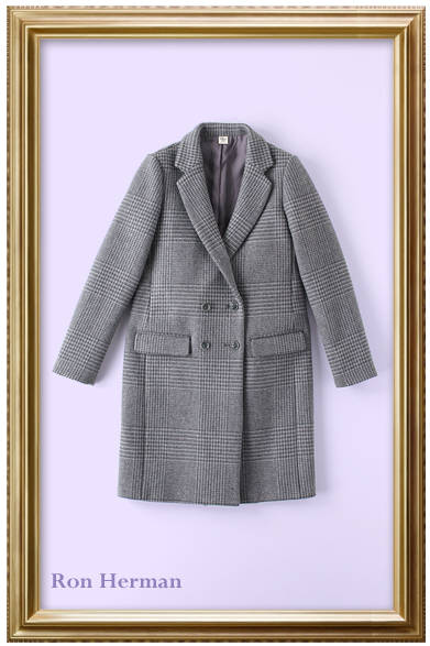 子供っぽくなりがちなチェックも、落ち着いた色味でチェスターコートを選べば正解。<br /><br />コート　8万2950円（Ron Herman｜ロンハーマン）<br /><br />ロンハーマン<br />東京都渋谷区千駄ヶ谷2-11-1<br />Tel. 03-3402-6839