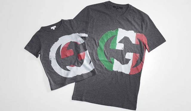 <strong>GUCCI｜グッチ</strong>　Tシャツ キッズ 1万4700円（左）、メンズ 2万4150円、（ウィメンズ 2万4150円）