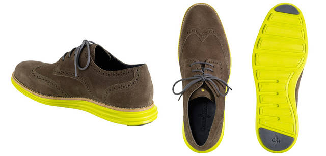 <strong>COLE HAAN｜コール ハーン</strong><br />「ルナグランド ウィングチップ」には、「まるで月面を歩いているかのような」感覚を体感できるという、ナイキのクッションシステム“ルナロン”を採用。履き心地の良さを約束してくれる。3万9900円