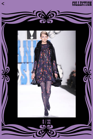 <strong>ANNA SUI│アナ スイ</strong>　コレクションの写真も閲覧できる