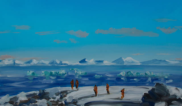 <strong>ショナ・トレスコット展</strong>　What Lies Beneath 1 2012 Oil on canvas 100x130cm