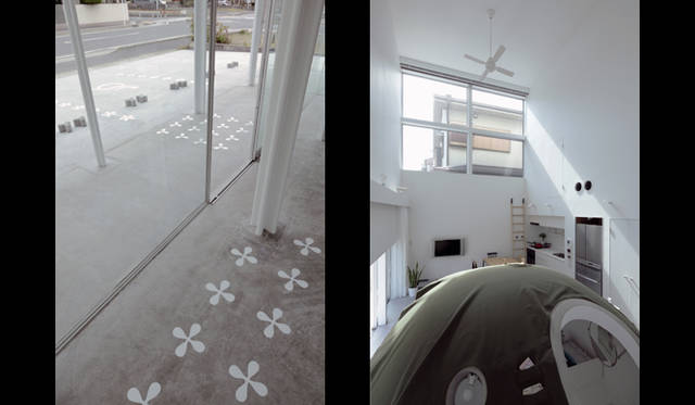 <strong>EVENT｜DESIGNEAST03 国際的なデザインがうまれる状況をデザインする試み</strong>　香川貴範＋岸上純子（SPACESPACE）｜（右）地面と屋根上の家／撮影：鳥村鋼一　（左）磯山調剤薬局／撮影：鳥村鋼一 　