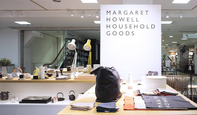 　松屋銀座店7階「MARGARET HOWELL HOUSEHOLD GOODS」　7階のデザインコレクション／デザインギャラリーに隣接
