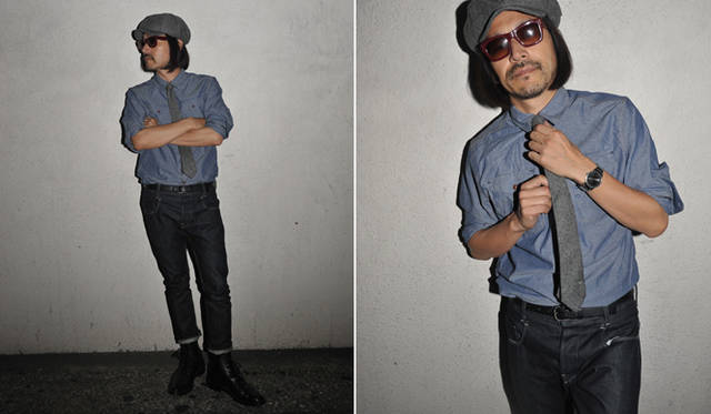 <strong>G-STAR RAW｜ジースターロゥ</strong>　全身G-STAR RAWでコーディネイトした、ファッションディレクター 祐真朋樹氏