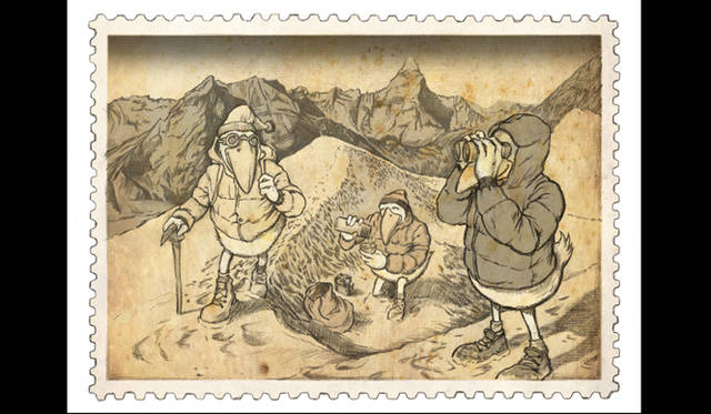 　現在公開されている「50’s: MonDuck Rocks」は、モンダックがダウンジャケットを着て雪山を登るというストーリー。