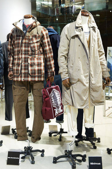 　エストネーション六本木ヒルズ店 「ESTNATION MEN’S AUTUMN FASHION WEEK 2012」ディスプレイ
