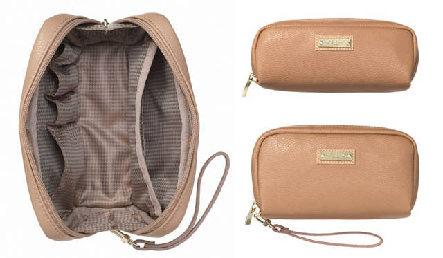 　メイクポーチ　上／ポーチS 3465円、下／ポーチM 4200円（KOBAKO）