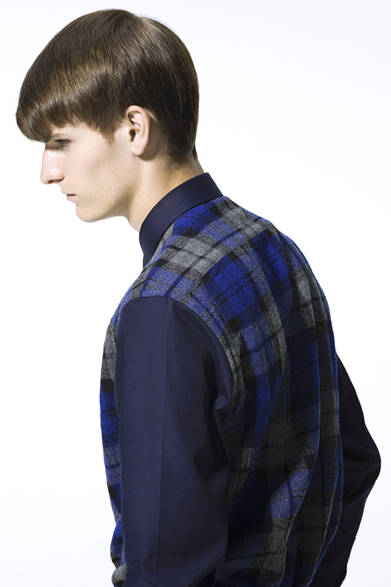 <strong>LITHIUM HOMME｜リチウム オム</strong>　SLLEVE BI-COLOR CHECK SHIRT 2万6250円